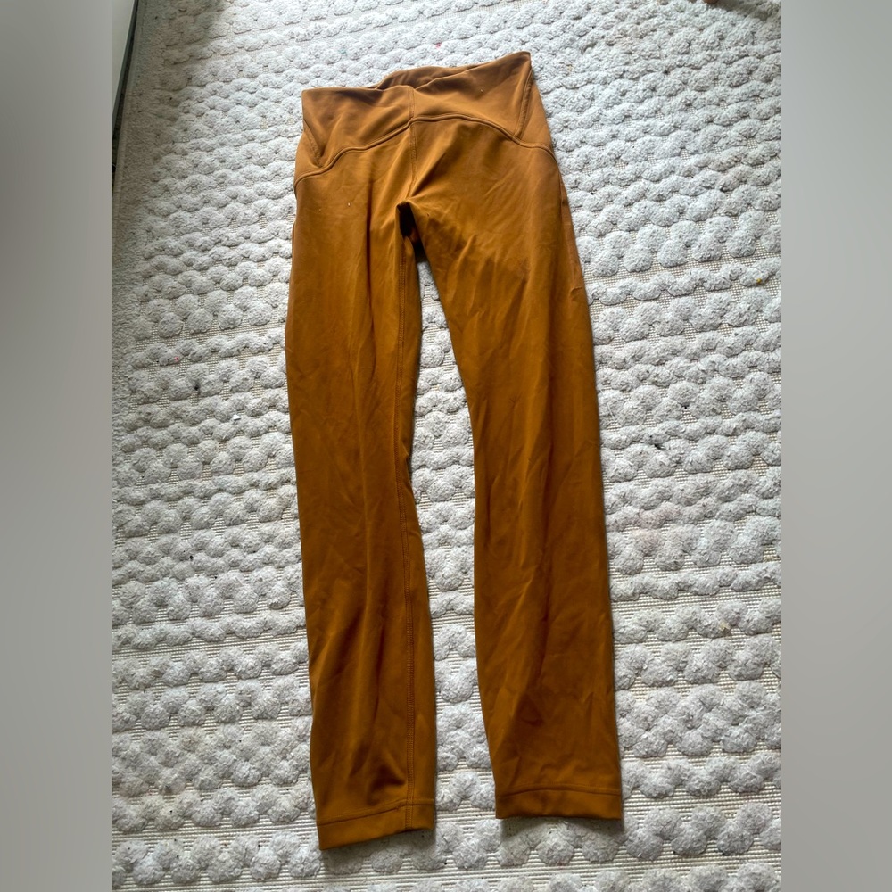 lululemon athletica Copper Brown Power Thru High Rise Tight Athletic Leggings